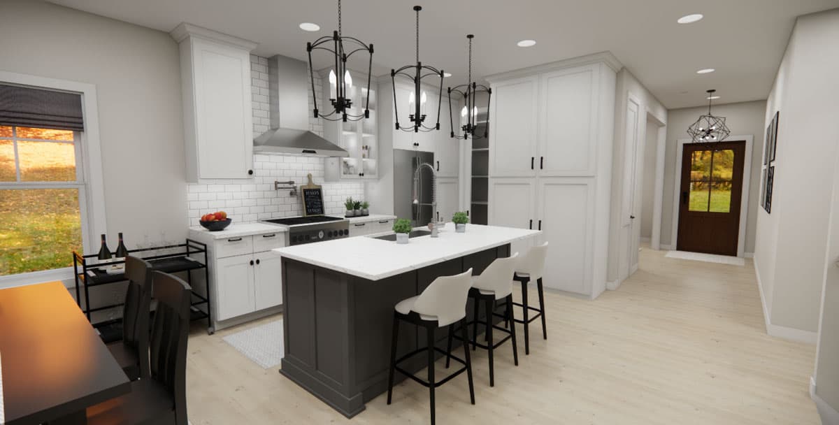 Plan 14855RK: 3-Bedroom Traditional House Plan with Home Office - 2164 Sq Ft - Image #13 - Country, Craftsman, Traditional