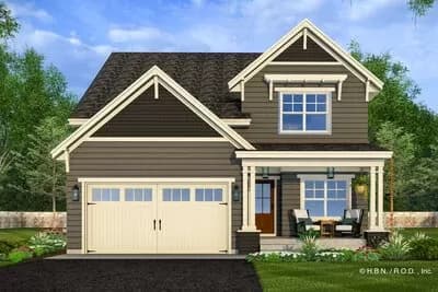 3-Bedroom Traditional House Plan with Home Office - 2164 Sq Ft