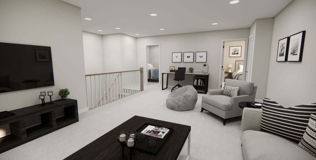 Plan 14856RK: 3-Bed Contemporary House Plan with 2-Car Attached Garage - 2164 Sq Ft - Image #30 - Contemporary, Modern