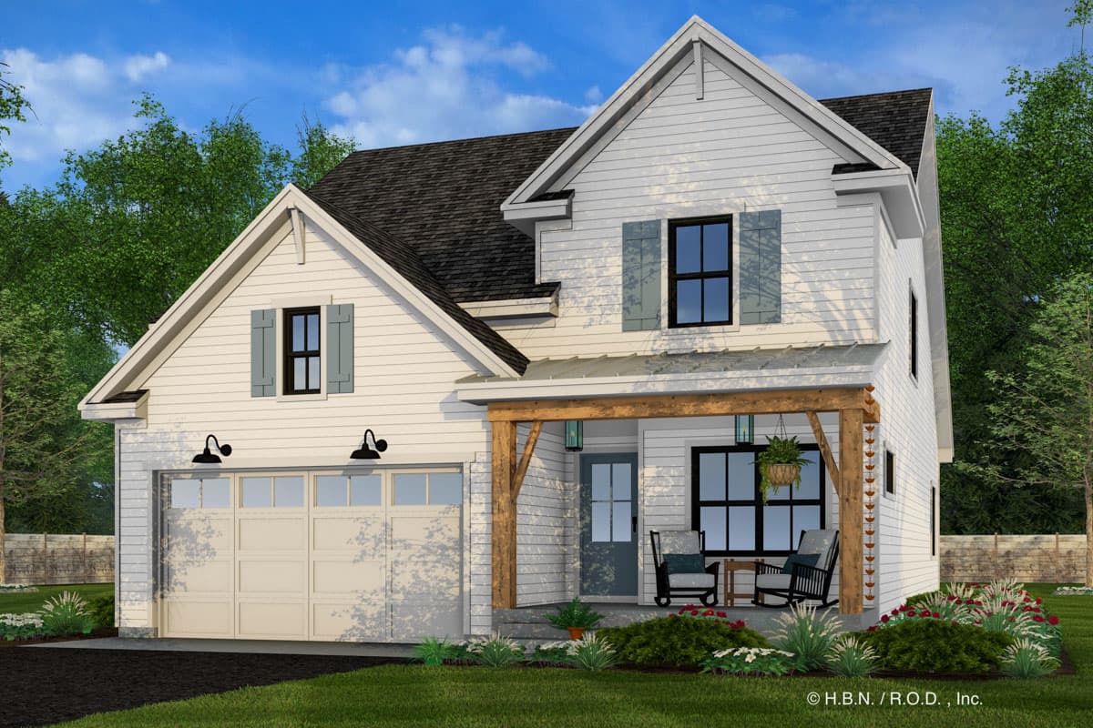 Plan 14857RK: 4-Bedroom Country Farmhouse Plan with Formal Dining Room - 2164 Sq Ft - Image #8 - Country, Farmhouse, New American