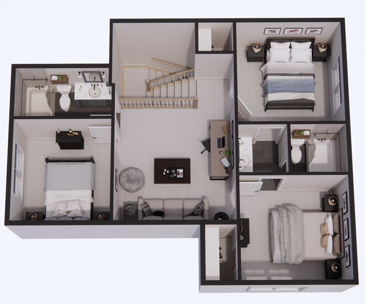 Plan 14858RK: 4-Bedroom Traditional House Plan with Loft - 2185 Sq Ft - Image #42 - Traditional