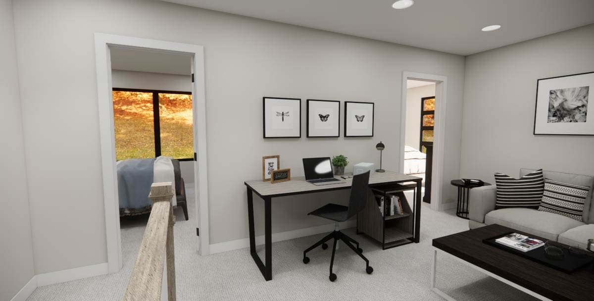 Plan 14859RK: 4-Bed Modern House Plan with Formal Dining Area - 2185 Sq Ft - Image #32 - Contemporary, Modern