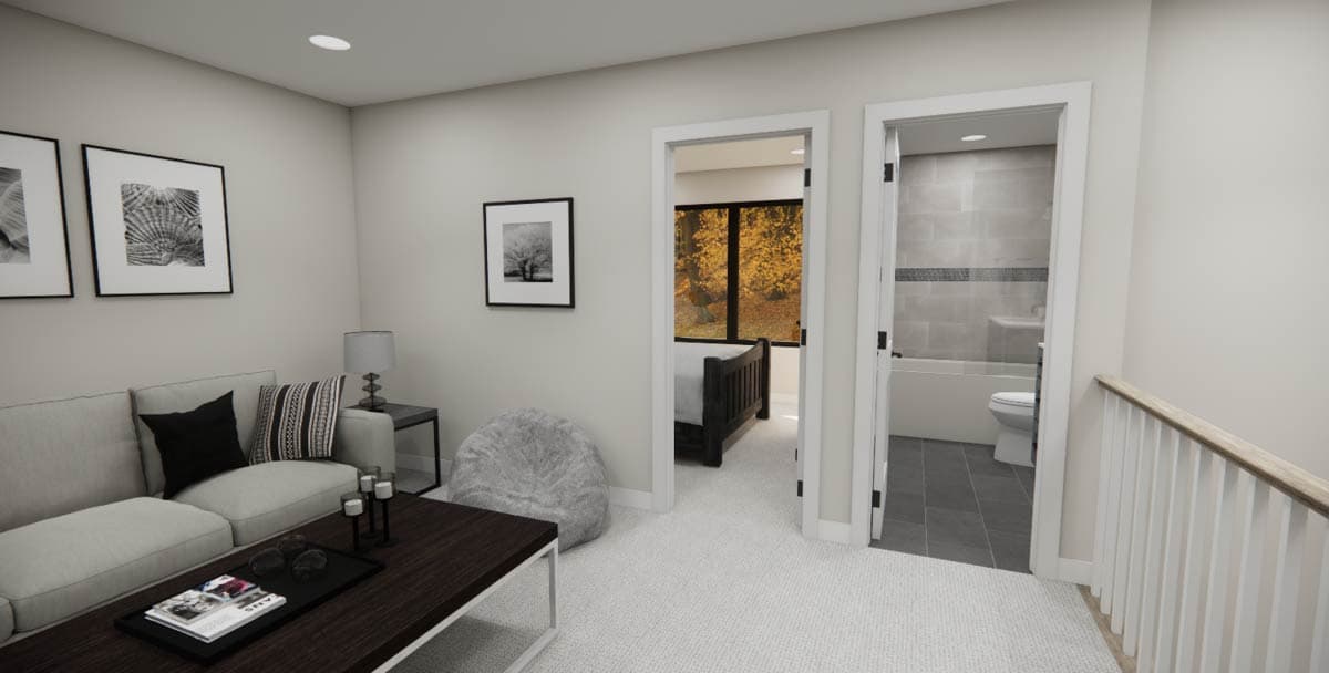 Plan 14859RK: 4-Bed Modern House Plan with Formal Dining Area - 2185 Sq Ft - Image #33 - Contemporary, Modern