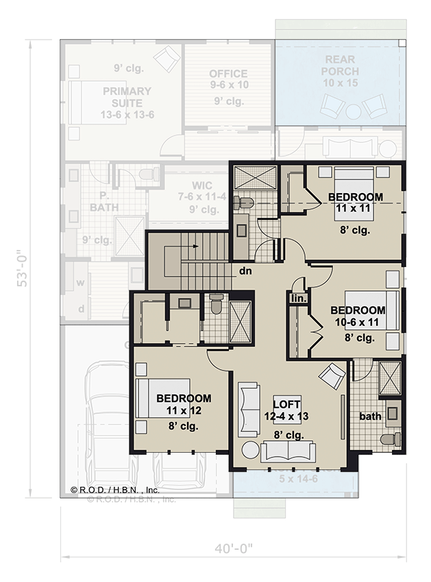 Plan 14863RK: 4-Bedroom Modern Farmhouse Plan with Open Concept Living ...