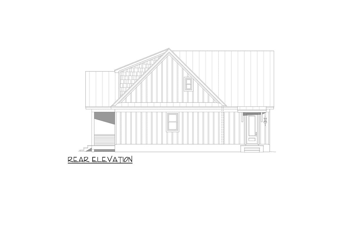 Plan 680448VR: 3-Bed Lake House Plan with Vaulted Two-Story Great Room - 2068 Sq Ft - Image #8 - Coastal, Mountain