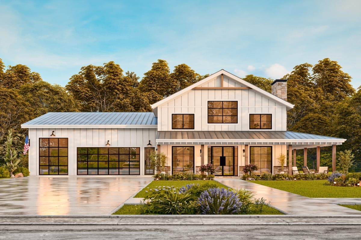 Plan 25835GE: 3-Bed Modern Farmhouse Barndominium Plan with Loft and Optional Bonus Rooms - 2577 Sq Ft - Image #23 - Barndominium, Country, Farmhouse, Modern Farmhouse, New American