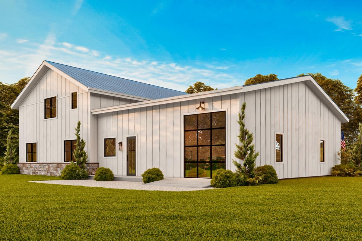 Plan 25835GE: 3-Bed Modern Farmhouse Barndominium Plan with Loft and Optional Bonus Rooms - 2577 Sq Ft - Image #25 - Barndominium, Country, Farmhouse, Modern Farmhouse, New American