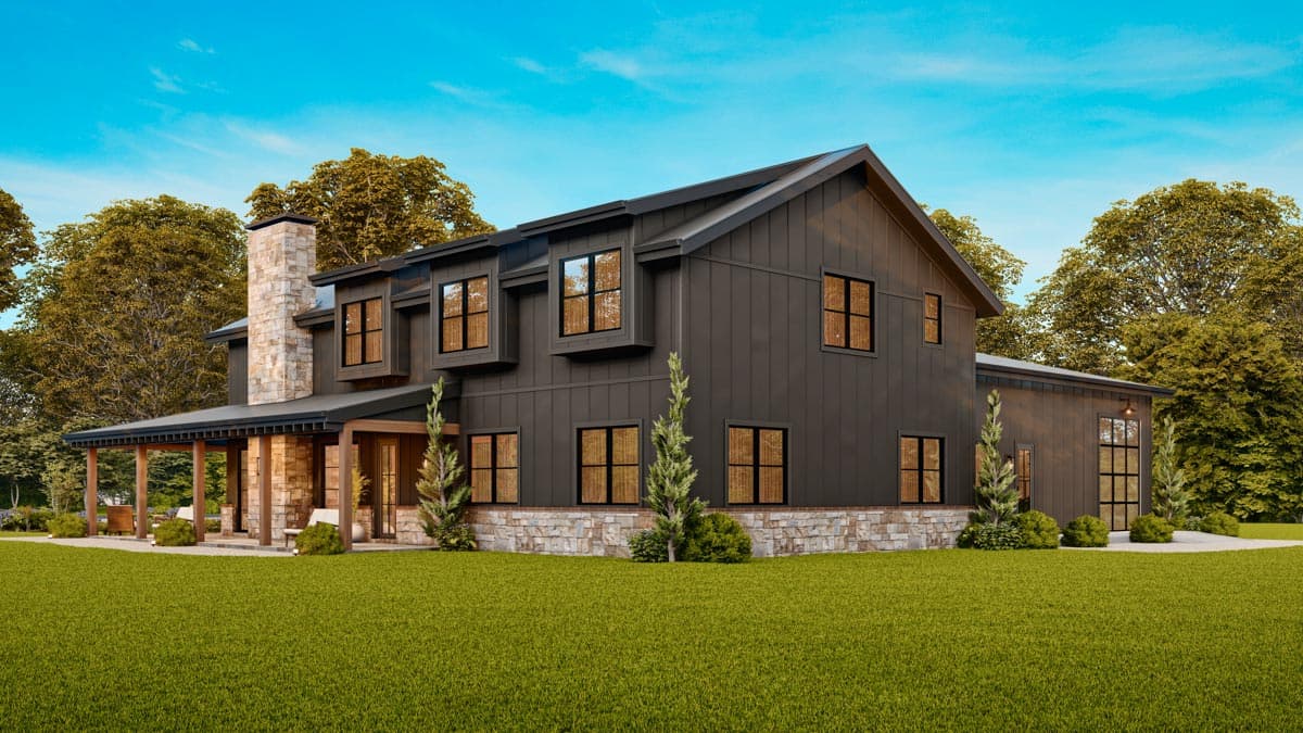 Plan 25835GE: 3-Bed Modern Farmhouse Barndominium Plan with Loft and Optional Bonus Rooms - 2577 Sq Ft - Image #8 - Barndominium, Country, Farmhouse, Modern Farmhouse, New American