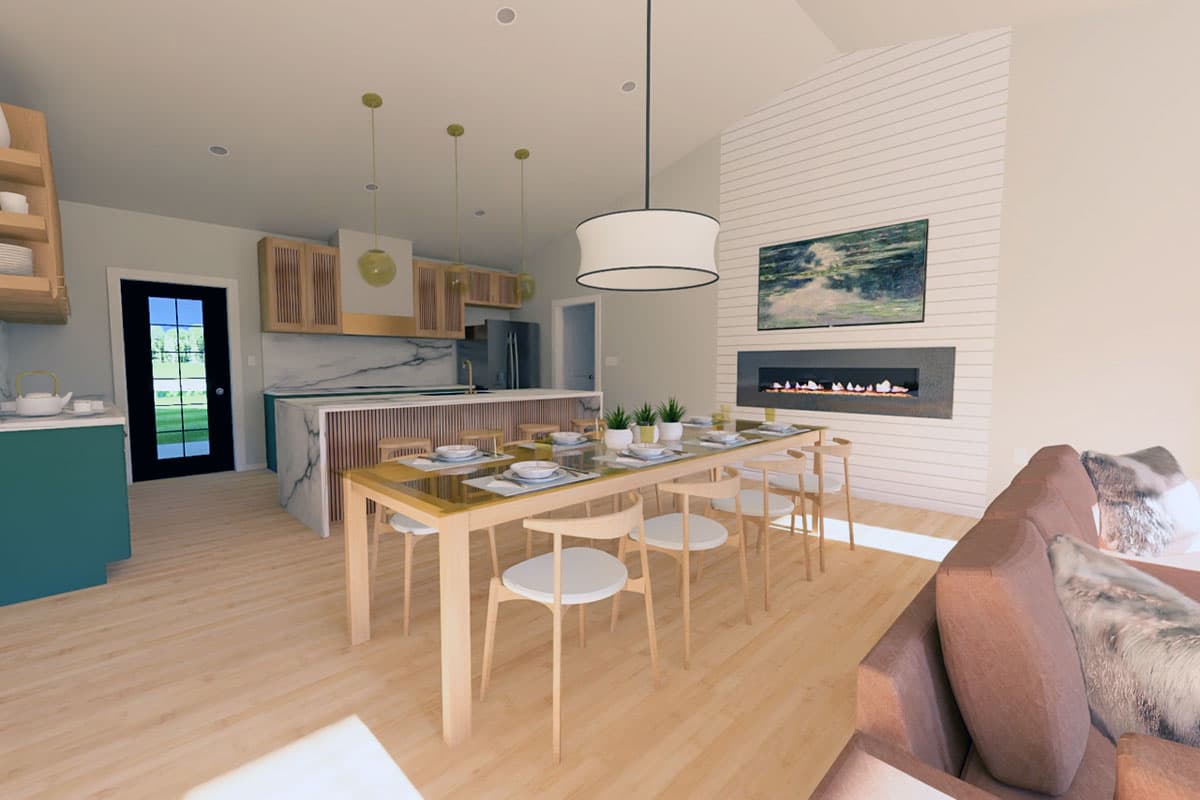 Plan 67832MG: Single-Story Craftsman House Plan with 2-Car Garage - 1496 Sq Ft - Image #6 - Country, Craftsman, New American, Ranch