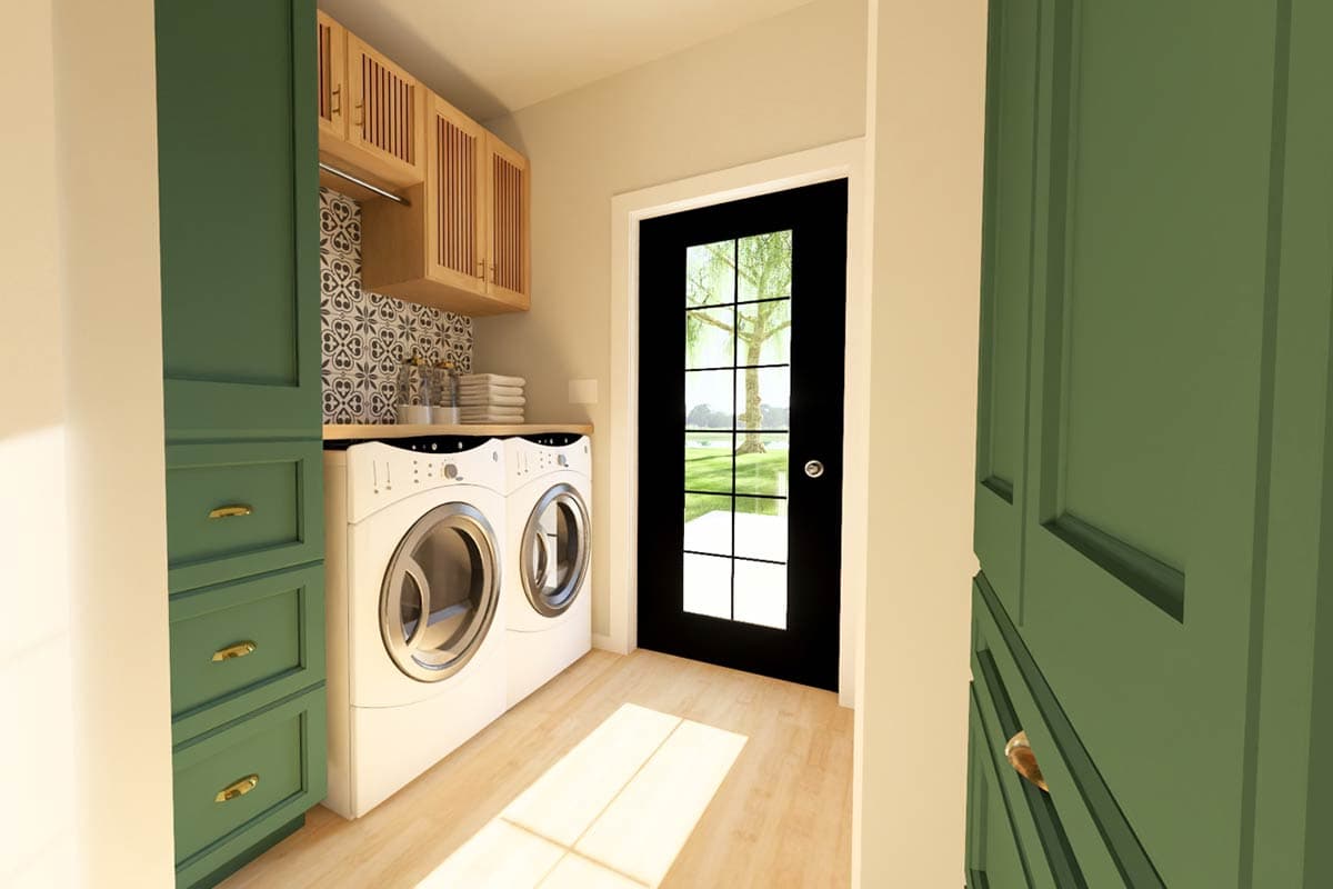 Plan 67833MG: Single-Story Craftsman House Plan with Home Office - 1496 Sq Ft - Image #13 - Country, Craftsman, New American, Ranch