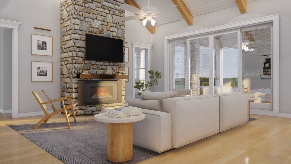 Plan 70898MK: 3-Bedroom Farmhouse Plan with Two-Story Great Room - 2481 Sq Ft - Image #13 - Country, Farmhouse, Modern Farmhouse, New American