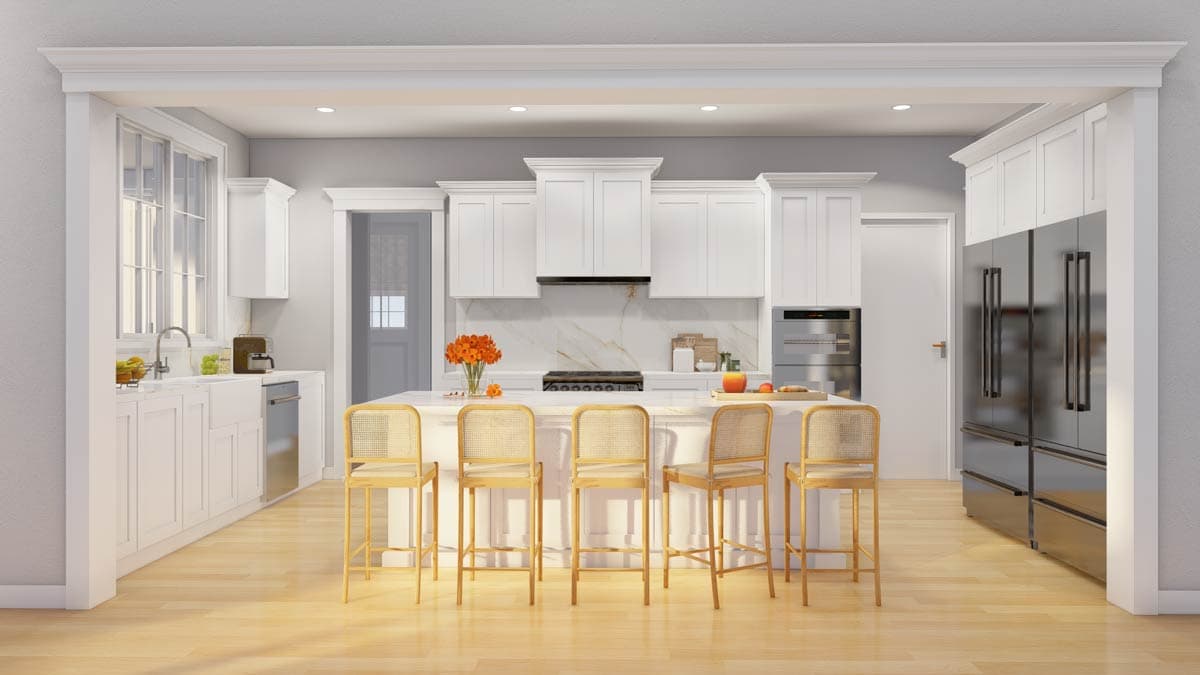 Plan 70898MK: 3-Bedroom Farmhouse Plan with Two-Story Great Room - 2481 Sq Ft - Image #15 - Country, Farmhouse, Modern Farmhouse, New American