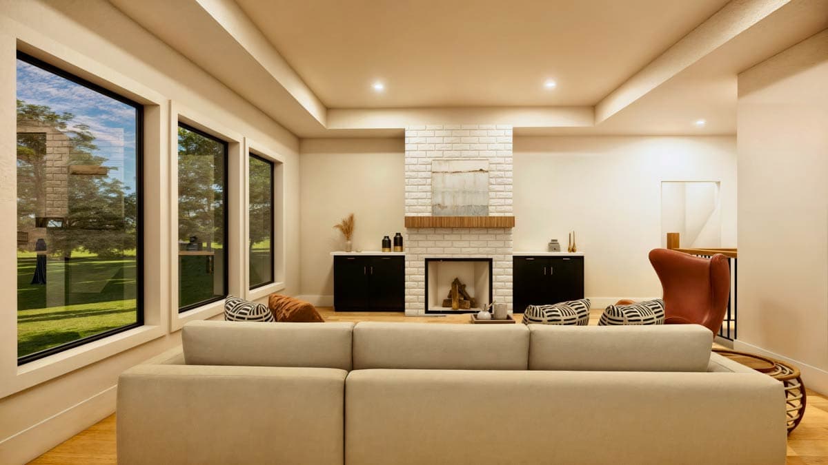 Plan 600010PDZ: One-Story Country House Plan with an Open Concept Living Room - 1749 Sq Ft - Image #9 - Country, New American