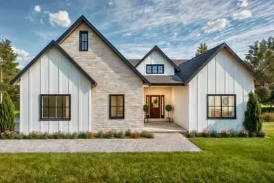 One-Story Country House Plan with an Open Concept Living Room - 1749 Sq Ft