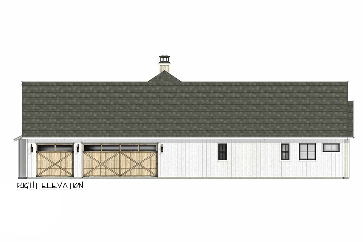 Plan 818137JSS: 4-Bed Transitional House Plan with Unfinished Bonus Room - 3116 Sq Ft - Image #7 - European, Transitional