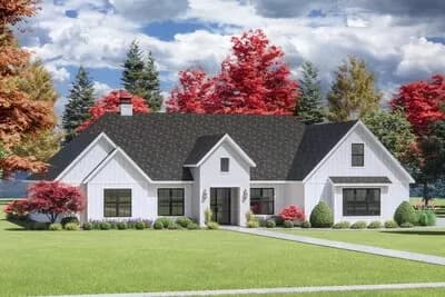 4-Bed Transitional House Plan with Unfinished Bonus Room - 3116 Sq Ft