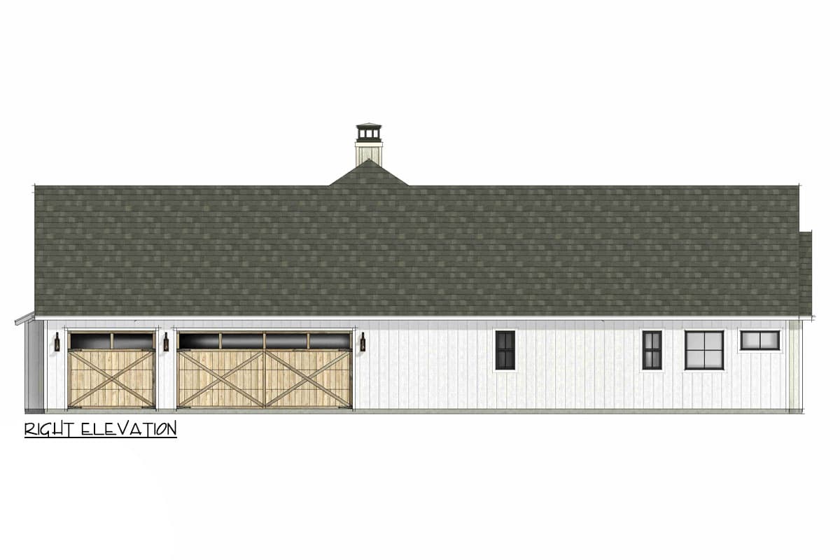 Plan 818138JSS: One-Story Transitional European House Plan with Home Office - 3116 Sq Ft - Image #7 - European, Transitional