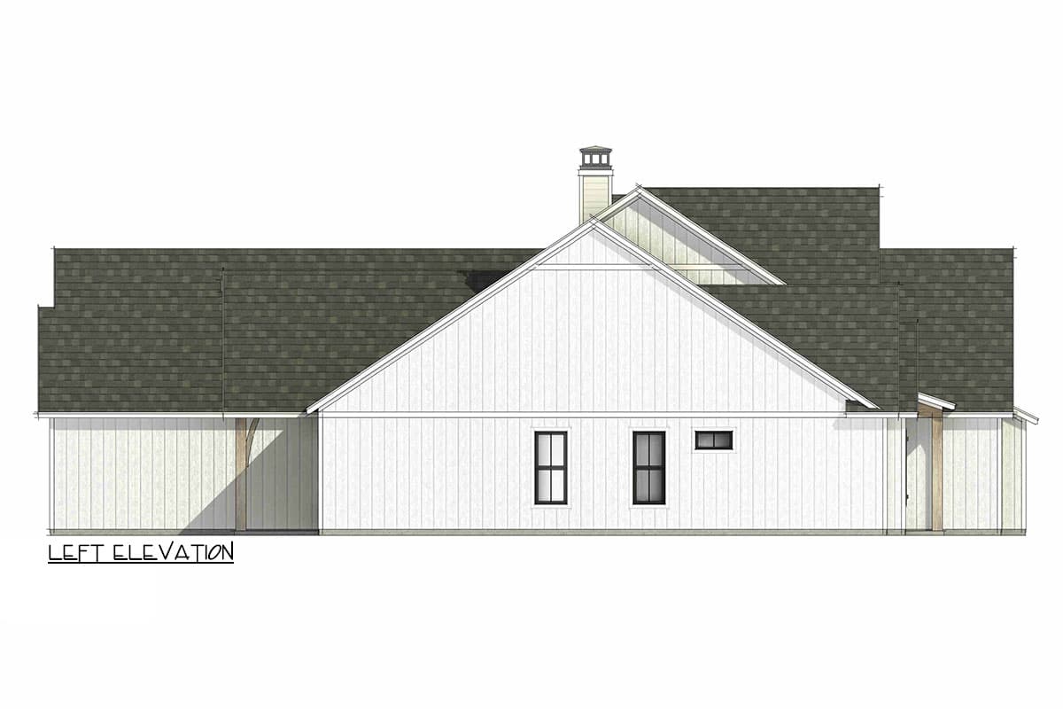 Plan 818139JSS: 4-Bed Modern Farmhouse with Bonus Room - 3116 Sq Ft - Image #6 - Country, Farmhouse, Modern Farmhouse