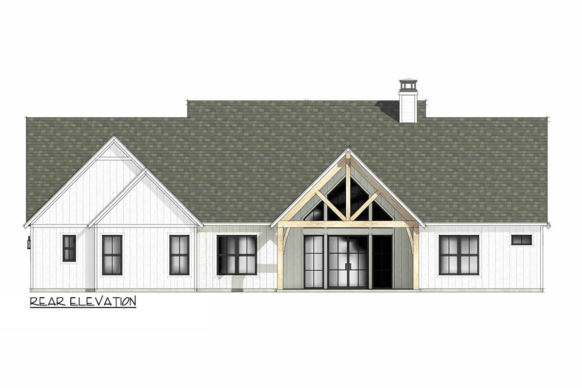 Plan 818139JSS: 4-Bed Modern Farmhouse with Bonus Room - 3116 Sq Ft - Image #7 - Country, Farmhouse, Modern Farmhouse
