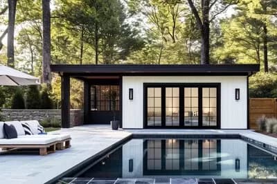 Contemporary ADU Guest House Plan - 479 Sq Ft