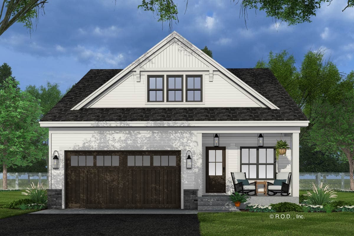 Plan 14872RK: Two-Story Modern Farmhouse Plan with 3 or 4 Beds - 2291 Sq Ft - Image #4 - Farmhouse, Modern Farmhouse, New American