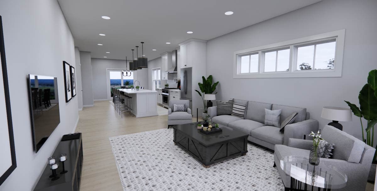 Plan 14872RK: Two-Story Modern Farmhouse Plan with 3 or 4 Beds - 2291 Sq Ft - Image #8 - Farmhouse, Modern Farmhouse, New American