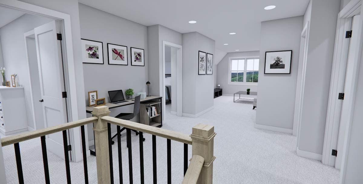 Plan 14872RK: Two-Story Modern Farmhouse Plan with 3 or 4 Beds - 2291 Sq Ft - Image #26 - Farmhouse, Modern Farmhouse, New American