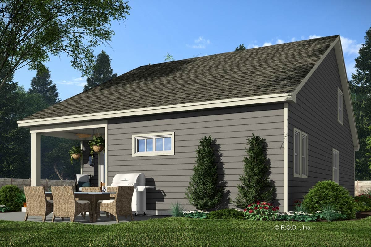 Plan 14870RK: 5-Bed Traditional House Plan with Flex Office Space - 2291 Sq Ft - Image #5 - Country, Traditional