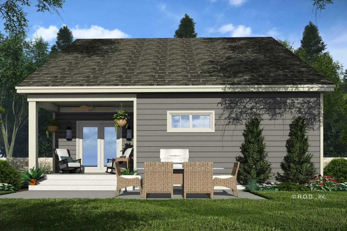 Plan 14873RK: 4-Bed Traditional Craftsman House Plan with Front and Rear Porch - 2291 Sq Ft - Image #7 - Country, Traditional