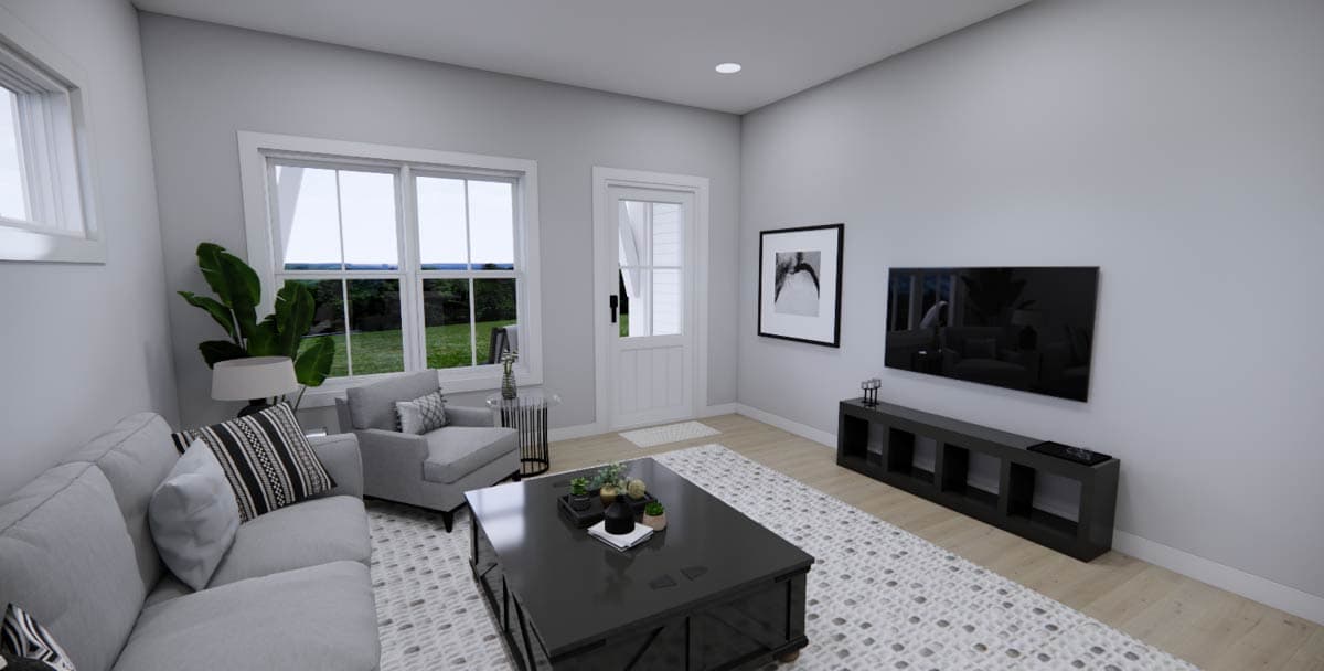 Plan 14868RK: Two-Story Modern Farmhouse Plan with Open Concept Living  - 2233 Sq Ft - Image #7 - Farmhouse, Modern Farmhouse, New American