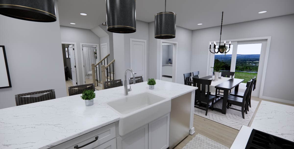 Plan 14868RK: Two-Story Modern Farmhouse Plan with Open Concept Living  - 2233 Sq Ft - Image #11 - Farmhouse, Modern Farmhouse, New American