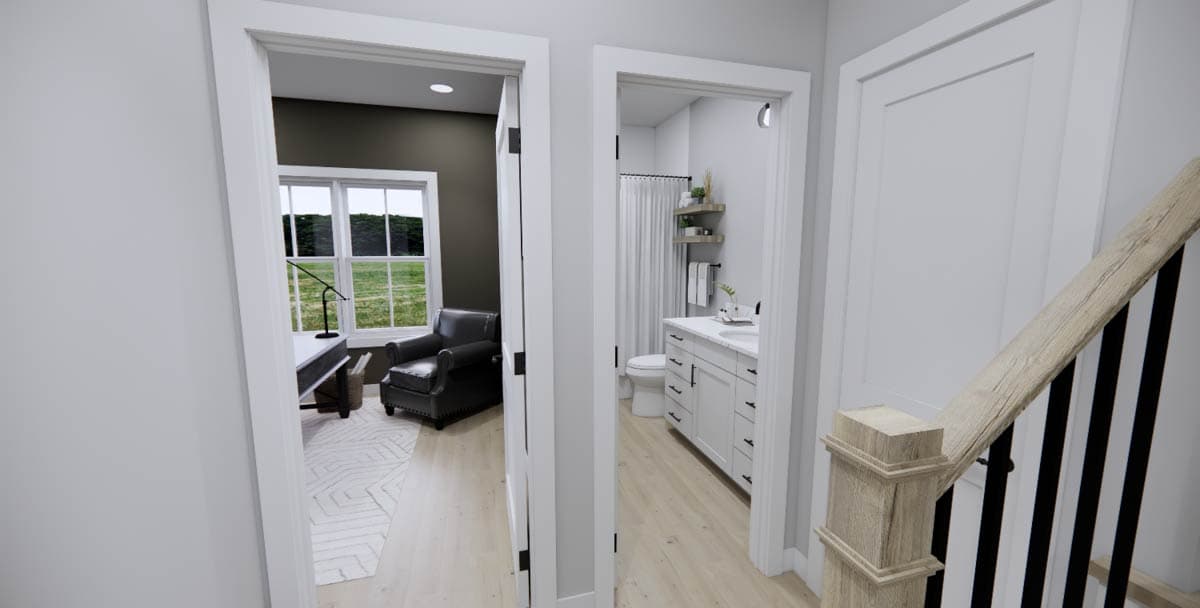 Plan 14868RK: Two-Story Modern Farmhouse Plan with Open Concept Living  - 2233 Sq Ft - Image #22 - Farmhouse, Modern Farmhouse, New American