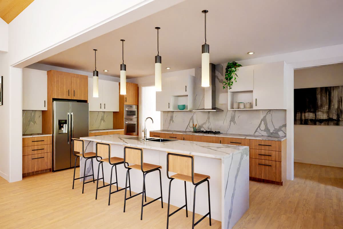 Plan 69882AM: Single-Story Contemporary House Plan with Courtyard - 2389 Sq Ft - Image #11 - Contemporary, Ranch