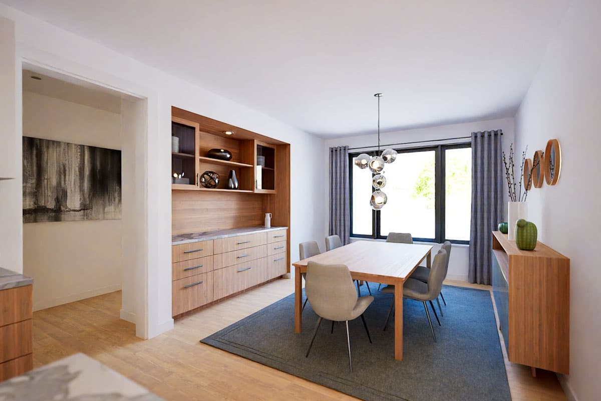 Plan 69882AM: Single-Story Contemporary House Plan with Courtyard - 2389 Sq Ft - Image #15 - Contemporary, Ranch