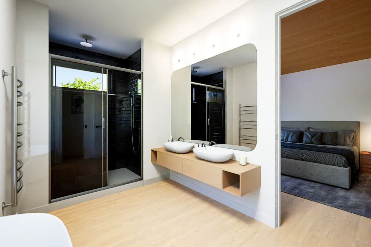 Plan 69882AM: Single-Story Contemporary House Plan with Courtyard - 2389 Sq Ft - Image #21 - Contemporary, Ranch