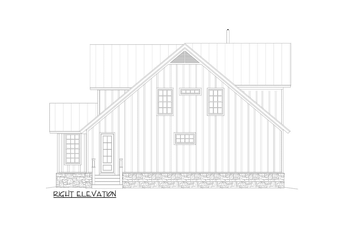 Plan 680451VR: 3-Bed Modern Farmhouse Plan with Wrap-Around Porch - 2733 Sq Ft - Image #5 - Country, Modern Farmhouse, Mountain, Rustic