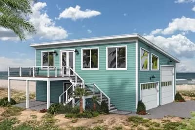 1-Bed Costal Contemporary with Flex Space - 715 Sq Ft