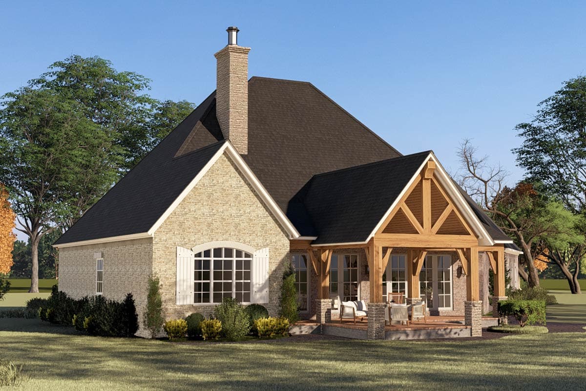 Plan 70899MK: Two-Story European House Plan with Two-Story Great Room - 3346 Sq Ft - Image #5 - European, Traditional
