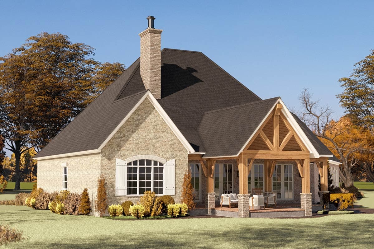 Plan 70899MK: Two-Story European House Plan with Two-Story Great Room - 3346 Sq Ft - Image #6 - European, Traditional