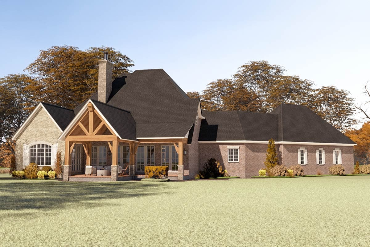 Plan 70899MK: Two-Story European House Plan with Two-Story Great Room - 3346 Sq Ft - Image #14 - European, Traditional