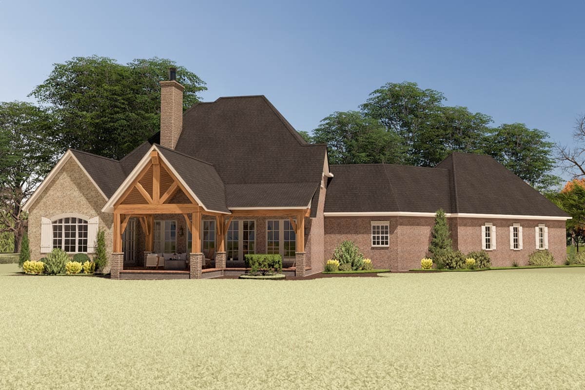 Plan 70899MK: Two-Story European House Plan with Two-Story Great Room - 3346 Sq Ft - Image #15 - European, Traditional