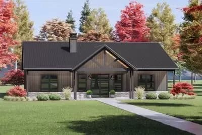 3-Bed Craftsman Ranch House Plan with Vaulted Great Room - 1638 Sq Ft