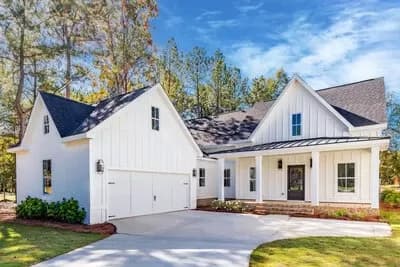 Two-Story Modern Farmhouse with Upstairs Loft - 2777 Sq Ft