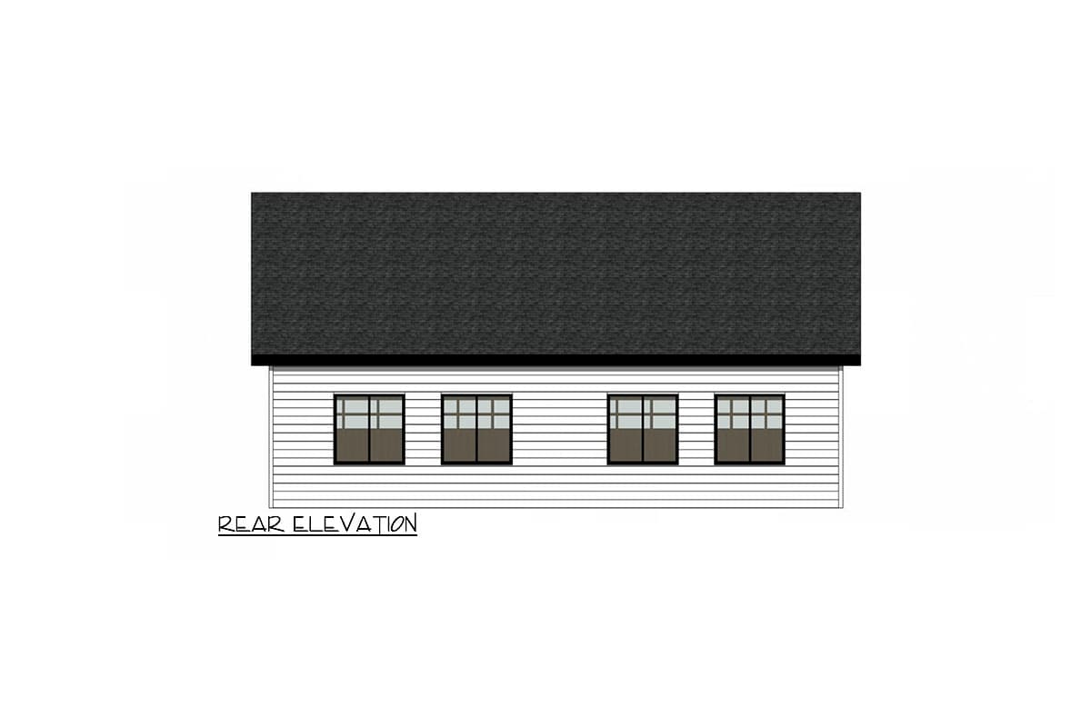 Plan 420186WNT: 4-Car Detached Garage Plan - 1000 Sq Ft - Image #4 - Traditional