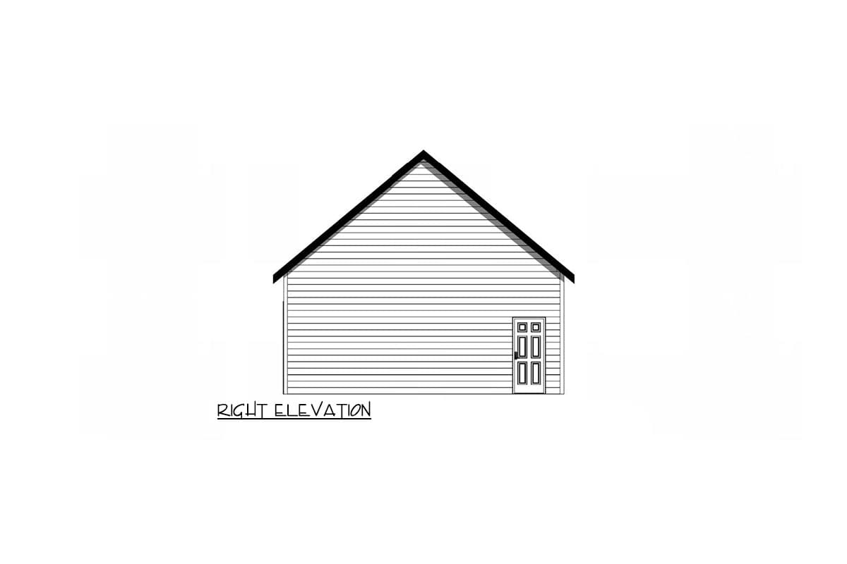 Plan 420186WNT: 4-Car Detached Garage Plan - 1000 Sq Ft - Image #5 - Traditional