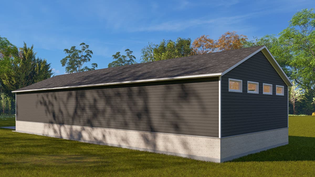 Plan 61545UT: Traditional 2-Car Detached Garage with Sport Court - 1638 Sq Ft - Image #4 - Traditional