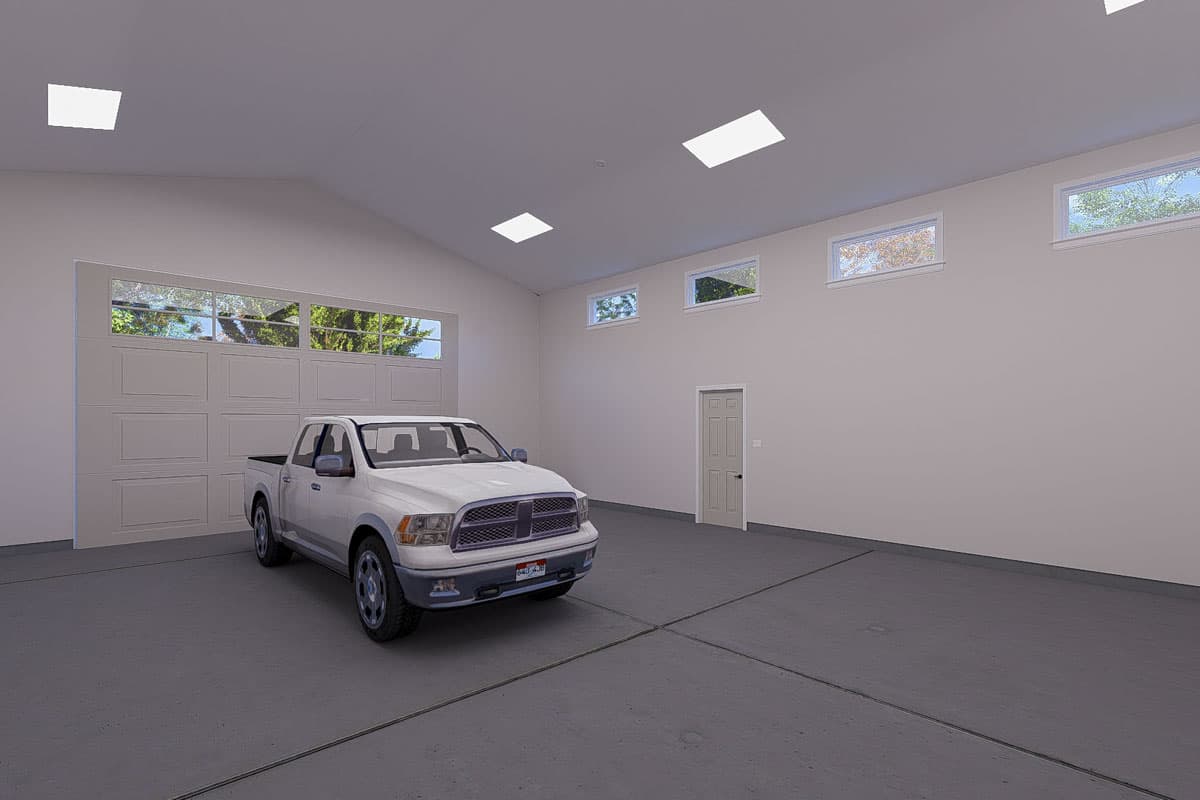 Plan 61545UT: Traditional 2-Car Detached Garage with Sport Court - 1638 Sq Ft - Image #5 - Traditional