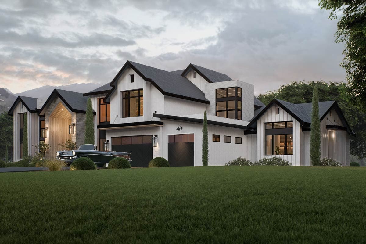 Plan 666288RAF: 4-Bed Contemporary House Plan with Two-Story Great Room - 5750 Sq Ft - Image #4 - Contemporary, Modern, Northwest