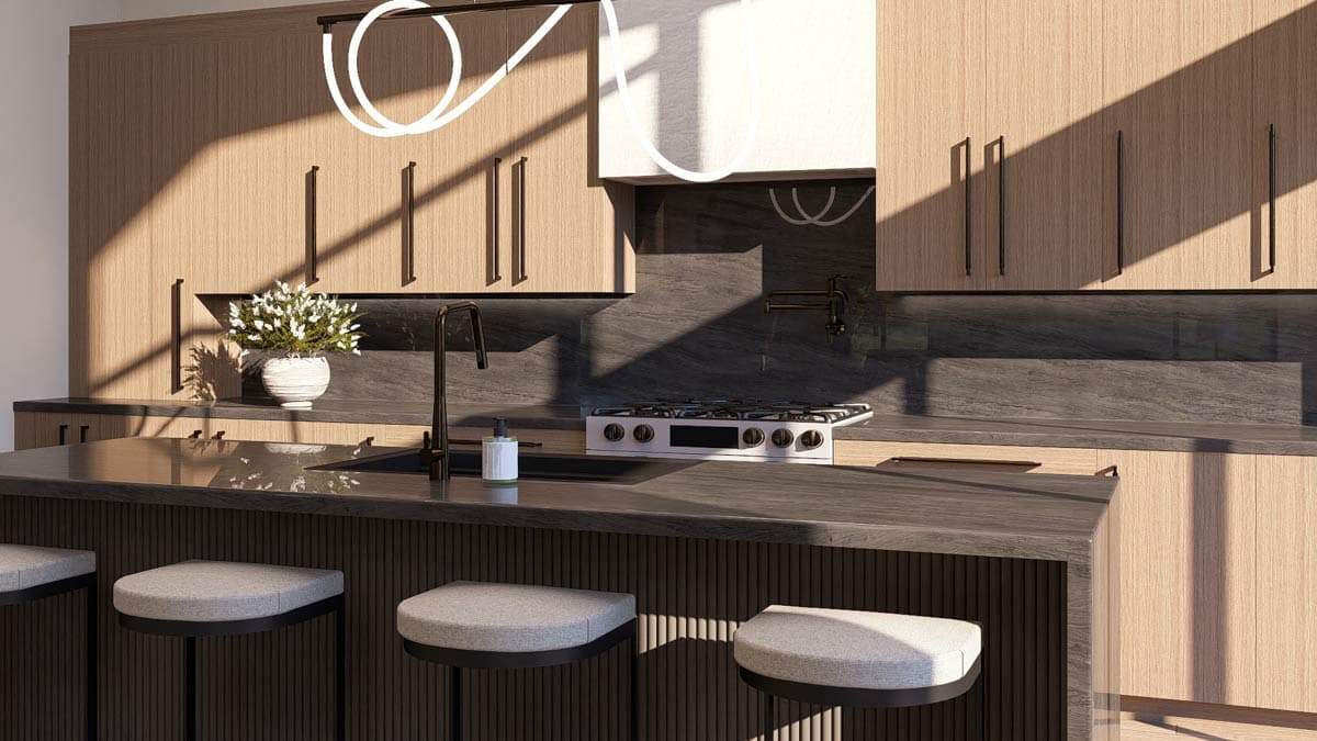 Plan 623442DJ: 3-Bed Scandinavian Ranch House Plan Cathedral Great Room - 2583 Sq Ft - Image #9 - Contemporary, Mid Century Modern, Ranch, Scandinavian