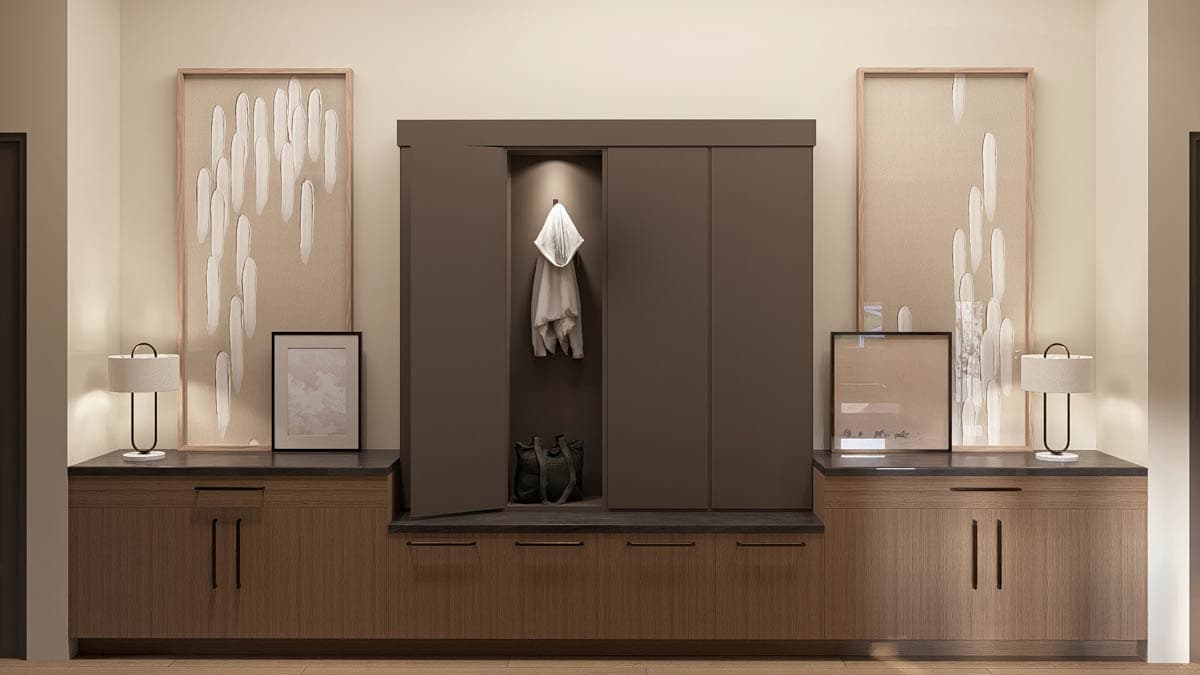 Plan 623442DJ: 3-Bed Scandinavian Ranch House Plan Cathedral Great Room - 2583 Sq Ft - Image #10 - Contemporary, Mid Century Modern, Ranch, Scandinavian